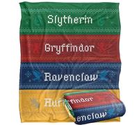 Harry Potter and The Deathly Hallows Part 2 Harry Potter House Crest Plaid Ultra Doux au Toucher Soyeux - 152 x 127 cm