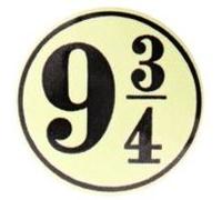 Harry Potter Badge 9 3/4 2 cm Blanc G