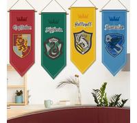 Harry Potter bannière drapeau tenture murale Gryffondor Serpentard Serdaigle maison dortoir salon fanion drapeau Burgees décor cadeaux A
