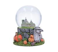 Harry Potter Boule à Neige Hagrid's Hut 15 cm | Boule à neige magique avec cabane de Hagrid avec bec de Buckbeak dans un patch citrouille
