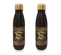 Harry Potter Bouteille d'eau en métal noir et doré 540ml