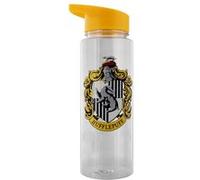 Harry Potter Bouteille d'eau Hufflepuff Plastique Transparent, Jaune G
