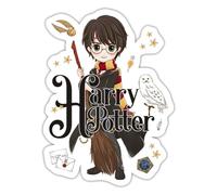 Harry Potter Chibi Hedwige Nimbus Quidditch Gryffondor Gryffindor Autocollant Sticker