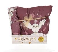 HARRY POTTER - Coffret plaid et coussin Harry Potter Hedwige - Plaid tout doux 100x140 cm et coussin carré 35x35 cm