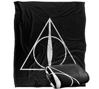 Harry Potter Deathly Hallows Plaid Ultra Doux au Toucher Soyeux - 152 x 127 cm