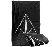 Harry Potter Deathly Hallows Plaid Ultra Doux au Toucher Soyeux - 91 x 147 cm