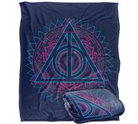 Harry Potter Deathly Hallows Tech Plaid Ultra Doux au Toucher Soyeux - 152 x 127 cm