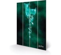 HARRY POTTER - Doe Patronus - Impression sur bois 20x29.5 Rouge G