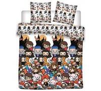 Harry Potter Emoji - Parure de lit enfant double - Housse de couette 200x200 cm 2 Taies 63x63 cm Multicolors G