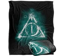 Harry Potter Geometric Deathly Hallows Plaid Ultra Doux au Toucher Soyeux - 152 x 127 cm