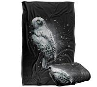 Harry Potter Hedwig Snow Plaid Ultra Doux au Toucher Soyeux - 91 x 147 cm