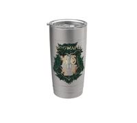 Harry Potter Hogwarts Green and Gold Floral Crest Gobelet isotherme en acier inoxydable double paroi