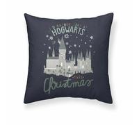 HARRY POTTER Housse de Coussin Magical Christmas - Bleu Foncé