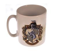 Harry Potter Hufflepuff and Hogwarts Crest Ceramic Mug in Presentation Box - Off