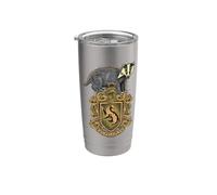 Harry Potter Hufflepuff Badger Crest Gobelet isotherme en acier inoxydable double paroi