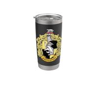 Harry Potter Hufflepuff Rough Crest Gobelet isotherme en acier inoxydable double paroi