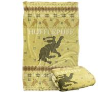 Harry Potter Hufflepuff Ugly Christmas Sweater Couverture Super Douce au Toucher Soyeux - 91 x 147 cm