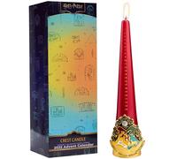 Harry Potter l'Avent Bougie Noël, Bougie Conique et Support en Résine Réutilisable Hogwarts, Sans Parfum 12h, Décoration de Noël, Idee Cadeau (Multi Hogwarts)