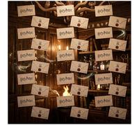 Harry Potter Pack de 6 Lettres d'Admission à Poudlard, Décoration Anniversaire Chambre Fete, Lettres Volantes, Crochets et Ficelles, Cadeau Original