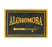 Harry Potter Paillasson Alohomora Motif Baguette Magique 40x60cm Antidérapant Noir / Jaune