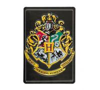 Logoshirt Harry Potter Poudlard Logo en métal Plaque en métal Rétro 20 x 30 cm Design original sous licence