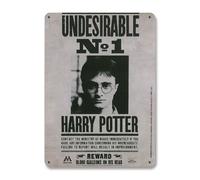 Panneau métal - LOGOSHIRT - Harry Potter - Undesirable No. 1 - 15 x 21 cm - Décoration murale