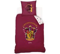 Harry Potter Parure de lit 140x200 cm 100% Coton, rouge