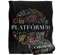 Harry Potter Platform 9 34 Plaid Ultra Doux au Toucher Soyeux - 152 x 127 cm