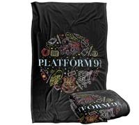 Harry Potter Platform 9 34 Plaid Ultra Doux au Toucher Soyeux - 91 x 147 cm