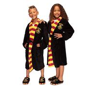 HARRY POTTER Poudlard Enfant Peignoir - Noir, Taille - Âge 7-9 Ans