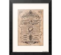 Harry Potter - Poudlard Liste Scolaire - Collector Print '30x40cm