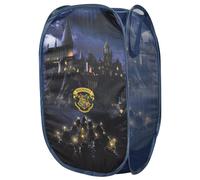 Harry Potter Poudlard – Panier de rangement pliable pour enfants, panier à linge pour chambre d'enfant, bleu, 36 x 36 x 58 cm