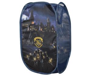 Harry Potter Poudlard – Panier de rangement pliable pour enfants, panier à linge pour chambre d'enfant, bleu, 36 x 36 x 58 cm
