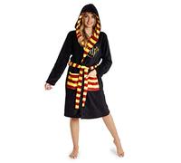 Harry Potter Robe De Chambre Homme Ou Femme En Polaire Douce, Peignoir Gryffondor En Pilou Avec Capuche De Magicien Taille Adulte Unisexe S, M, L Et XL