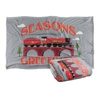 Harry Potter Seasons Greetings Christmas Hogwarts Express Plaid Ultra Doux au Toucher Soyeux - 91 x 147 cm