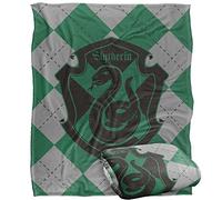 Harry Potter Slytherin Plaid Sigil Plaid Ultra Doux au Toucher Soyeux - 152 x 127 cm