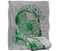 Harry Potter Slytherin S Logo Plaid Ultra Doux au Toucher Soyeux - 152 x 127 cm