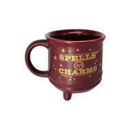 Harry Potter Tasse Chaudron (motif sorts et charmes) dans une boîte cadeau de présentation, 511 ml, produit officiel, marron
