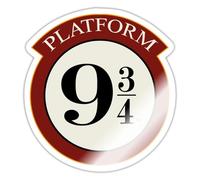 Harry Potter Voie 9 3/4 Train Rouge Autocollant Sticker