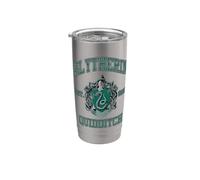 Harry Potter WBUHPT06 Produit officiel de la maison Serpentard Gobelet isotherme en acier inoxydable double paroi