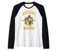 Harry Potter WBUHPT08 Produit Officiel de la Maison Poufsouffle Manche Raglan