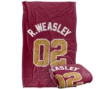 Harry Potter Weasley Jersey Plaid Ultra Doux au Toucher Soyeux - 91 x 147 cm