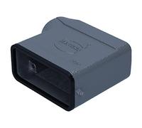 Harting 19200161540 Han 16A Boîtier Connecteur M20 Métal Coudé IP65 | Capot pour inserts Han A D et Modular, filetage M20, protection IP65, homologué UL, CSA, SEV et RoHS pour câbles et borniers