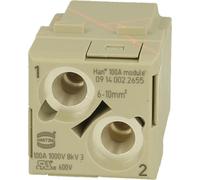HARTING Han 100 ampères module broche (M) connexion à vis axiale, 2 pôles 1000 V - 1 pièce