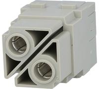 HARTING Han 100 ampères module insert femelle (F) raccordement axial à vis, 2 pôles 1000 V, 100 A - 1 pièce