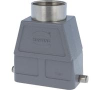 HARTING Han 10B Boîtier à douille haut, 1xPG29 sortie de câble droite, pour 1 étrier (sur la partie inférieure) Raccord vissé PG29