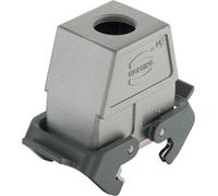 HARTING Han 10B Boîtier de couplage CEM haut, sortie de câble droite 1xM25, avec 2 étriers transversaux - 1 pièce