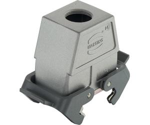 HARTING Han 10B Boîtier de couplage CEM haut, sortie de câble droite 1xM25, avec 2 étriers transversaux - 1 pièce