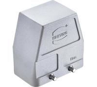 HARTING Han 10B CEM / haute température Boîtier à douille haut, 1xPG21 sortie de câble latérale, pour 2 étriers (sur la partie inférieure)