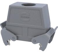 HARTING Han 16B Boîtier à douille haut, 1 sortie de câble droite M25, avec 2 étriers transversaux Raccord vissé M25 Plage de serrage 9,0 mm -
